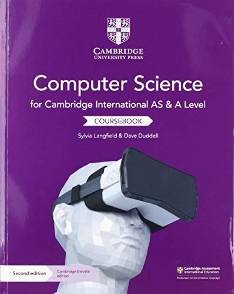 Computer science textbook with programming code